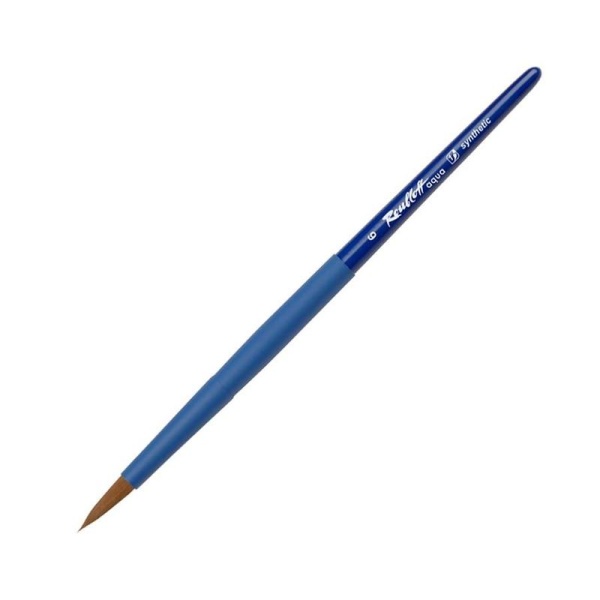 Кисть художественная Roubloff Aqua Blue round синтет.лайнер, корот.ручка №3 1590645