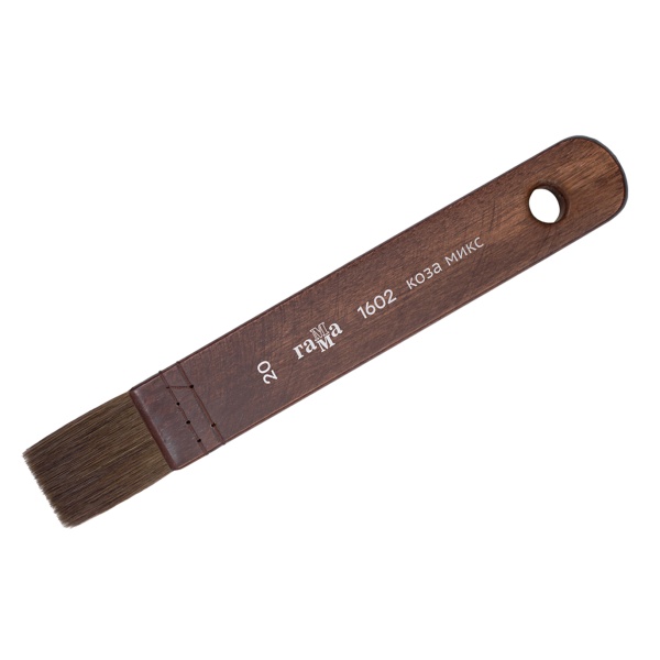 Кисть-хейк художественная Гамма, коза микс, №20, короткая ручка 1602020 356593