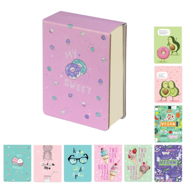 Блокнот SMART JOURNAL А7,250л,10 вид,отрыв.блок,без линовки,микс 3 3-558/03 1782492
