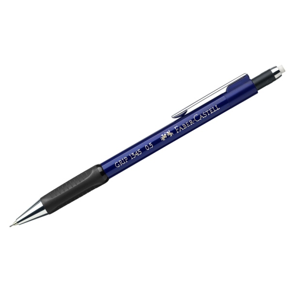 Карандаш механический Faber-Castell "Grip 1345" B, 0,5мм, грип, с ласт., автоподача грифеля, синий 134551 289766