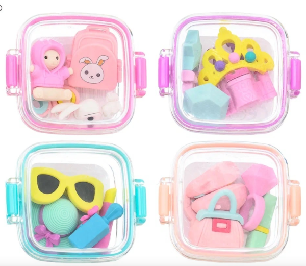 Ластик Play House Erasers фигурные, в контейнере QH-8609