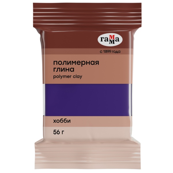 Полимерная глина Гамма "Хобби", 56г, фиолетовый 305094