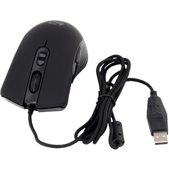 Мышь SunWind SW-M710G черный оптическая (3200dpi) USB для ноутбука (7but)